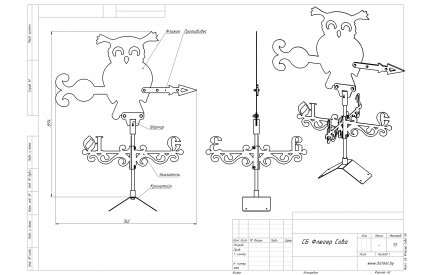 Флюгер "Сова"
